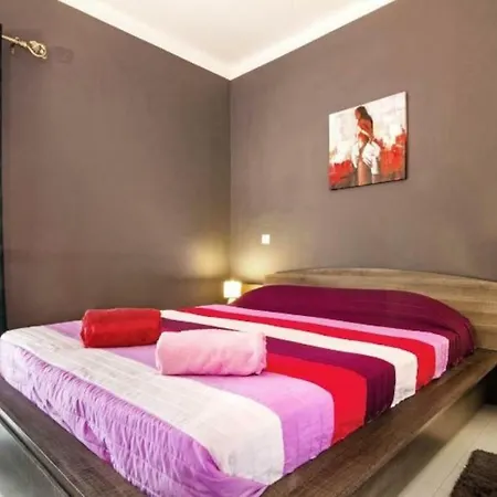 ★purple Flat★close To Beach And Party|free Parking Apartament